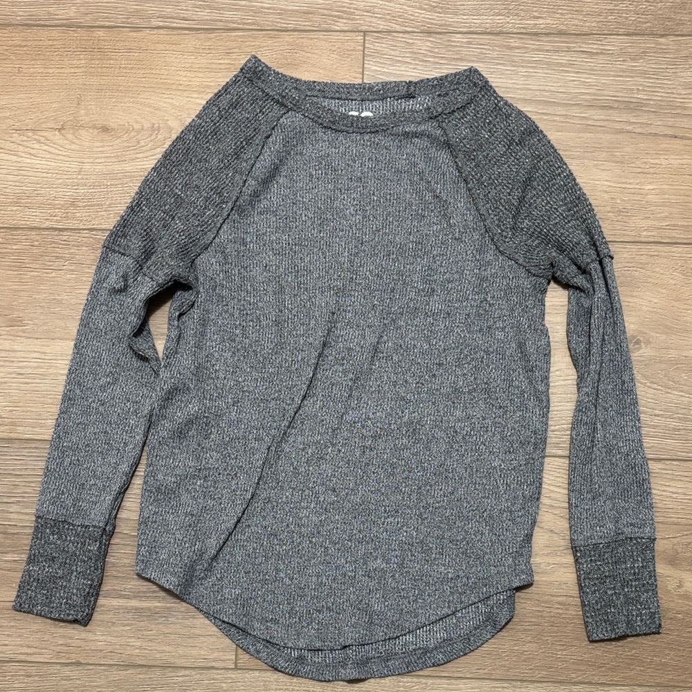 SO XS Charcoal Gray Long Sleeve Shirt